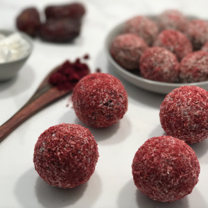 Davidson Plum Lamington Protein Balls 1