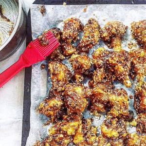 Vegan Sticky Cauliflower "Wings" 1