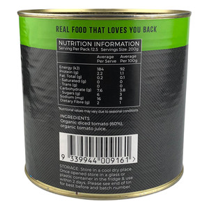 Organic Diced Tomatoes 2.5KG