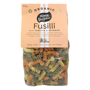Honest to Goodness Organic Fusilli with Tomato & Spinach 500g 1