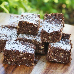Vegan Organic Chocolate Hazelnut Slice 1