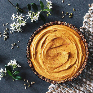 Vegan Pumpkin Pie Cheesecake 1