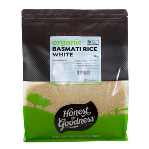 Organic White Basmati Rice 5KG | Honest to Goodness