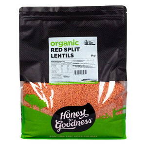 Honest to Goodness Organic Red Split Lentils 5KG 1