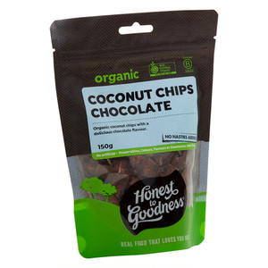 Organic Coconut Chips - Chocolate 150g