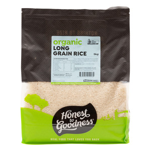 Honest to Goodness Organic White Long Grain Rice 5KG 1