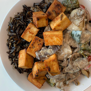 Banana Blossom Tofu Curry 1