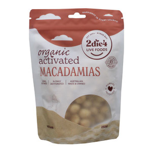 Activated Organic Macadamias 250g Front | Honest to Goodness
