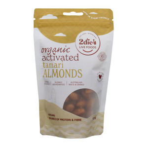 Activated Organic Tamari Almonds 120g Front | Honest to Goodness