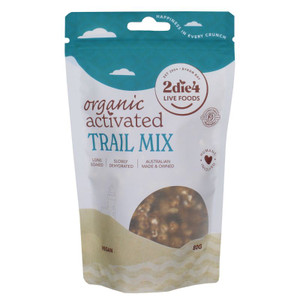 Activated Organic Trail Mix 80g Front | Honest to Goodness