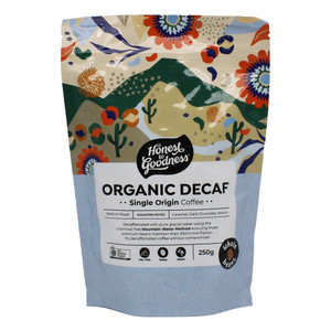 Organic Decaf Single Origin Coffee Beans 250g - Front