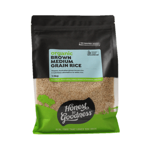 Organic Brown Medium Grain Rice 1.5KG 1