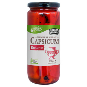 Organic Roasted Capsicum 460g Front | Honest to Goodness