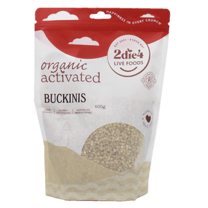 Activated Organic Buckinis 600g Front | Honest to Goodness