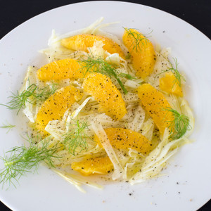 Fennel, Orange, and Dill Salad with Vanilla Vinaigrette