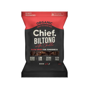 Chief Beef and Chilli Biltong 90g | Honest to Goodness