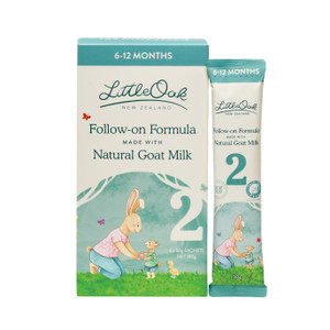 LittleOak Natural Goat Milk Follow-On Formula 6x30g | Honest to Goodness