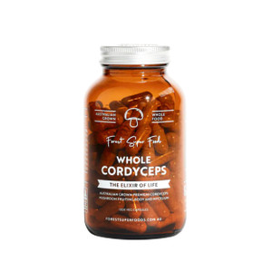 FSF Australian Grown Cordyceps Mushroom Caps 120C | Honest to Goodness