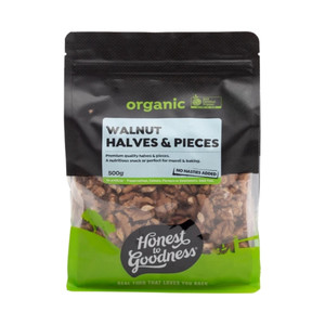 Organic Walnuts - Premium Halves & Pieces 500g | Honest to Goodness