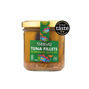 F4E Skipjack Tuna Fillets in Org Olive Oil 150g | Honest to Goodness