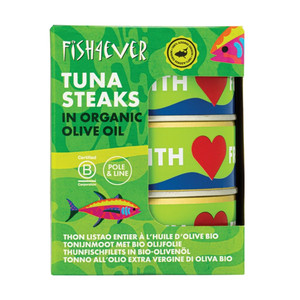 F4E Skipjack Tuna Steaks in Org Olive Oil | Honest to Goodness