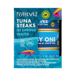 F4E Skipjack Tuna Steaks in Spring Water | Honest to Goodness