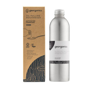 Georganics Oil Pulling Mouthwash Charcoal 100ml - Honest to Goodness