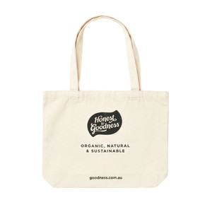 Honest to Goodness Natural Canvas Tote Bag - Classic