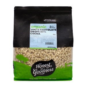 Organic White Chocolate Drops | Honest to Goodness