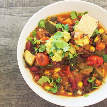 Fast & Fabulous Bean Chilli with Lime & Avocado