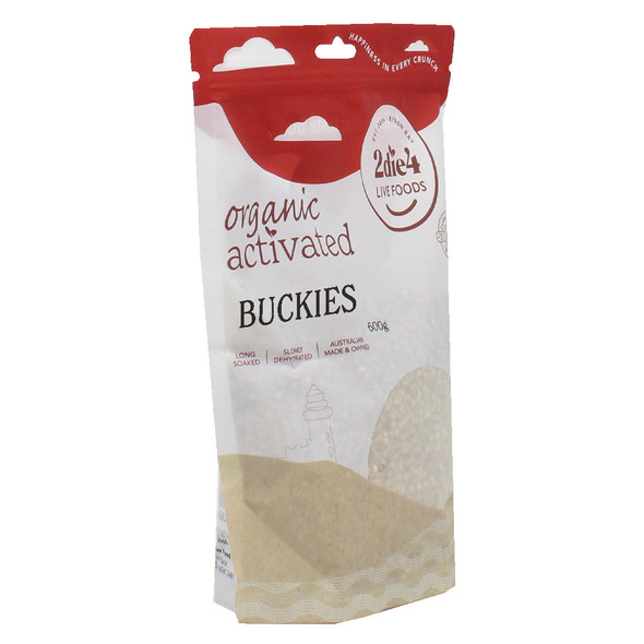 Activated Organic Buckies 600g Front | Honest to Goodness