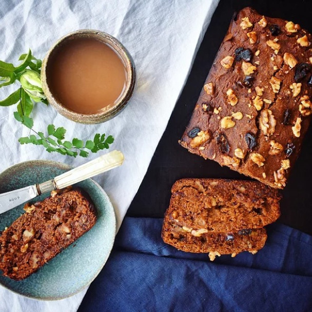 Carob Chai Date and Walnut Loaf Carob Chai Date and Walnut Loaf
