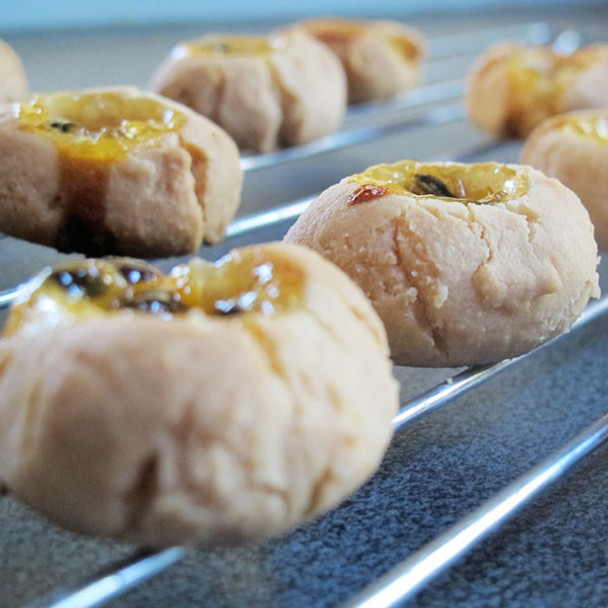 Coconut Butter Passionfruit Jam Drops Coconut Butter Passionfruit Jam Drops