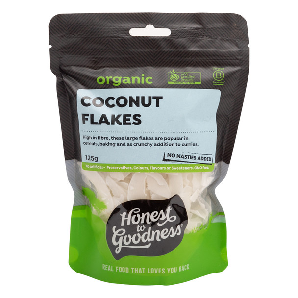 Organic Coconut Flakes 125g 1