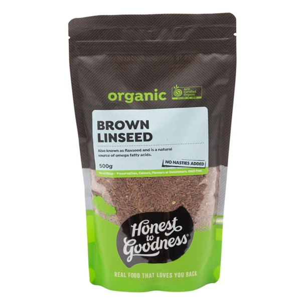 Organic Brown Linseed 500g | Honest to Goodness