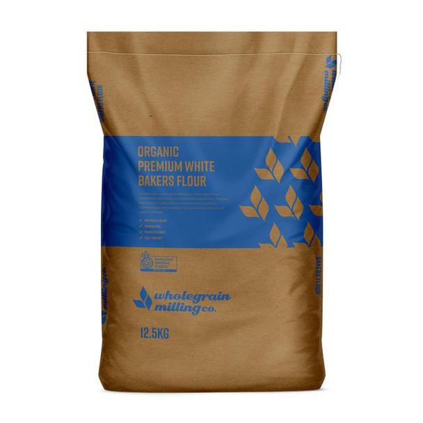 Organic Premium White Bakers Flour (roller milled) 12.5KG 2