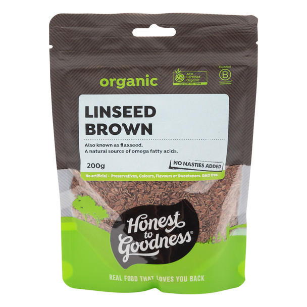 Organic Brown Linseed 200g 1