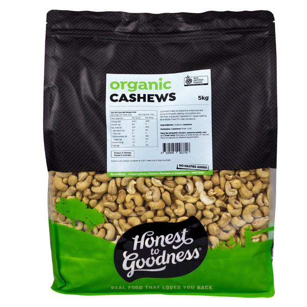 Organic Cashews 5KG 1