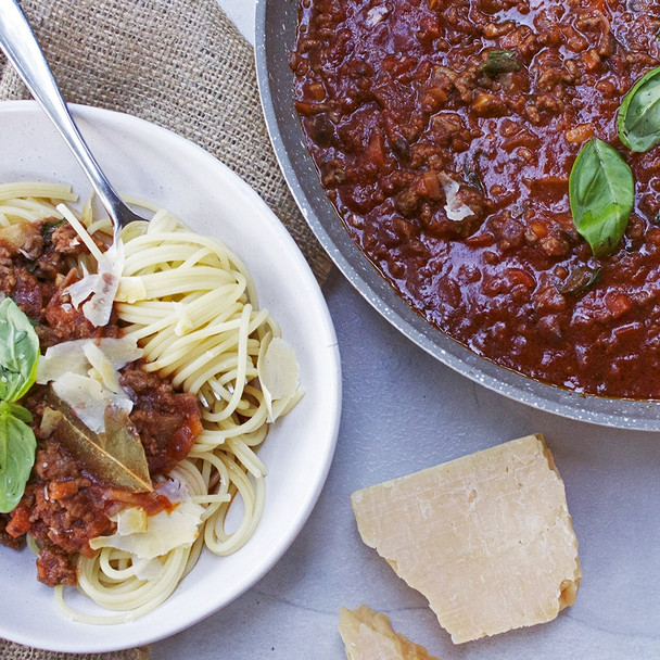 Spaghetti Bolognese with Hidden Vegetables & Red Lentils