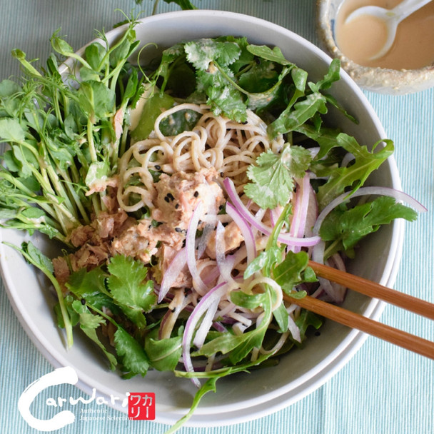Soba Salad with Miso Tahini Dressing Soba Salad with Miso Tahini Dressing
