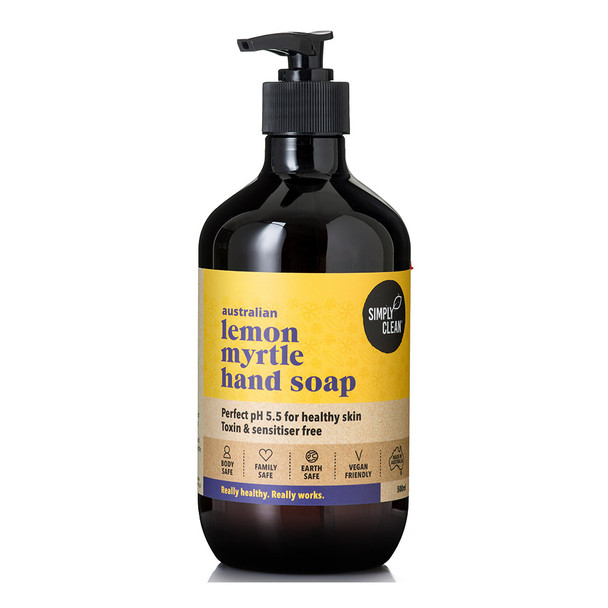 SimplyClean Lemon Myrtle Hand Soap 500ml 1