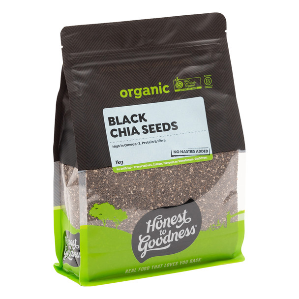 Organic Black Chia Seeds 1KG 2