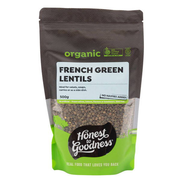Organic French Style Green Lentils 500g