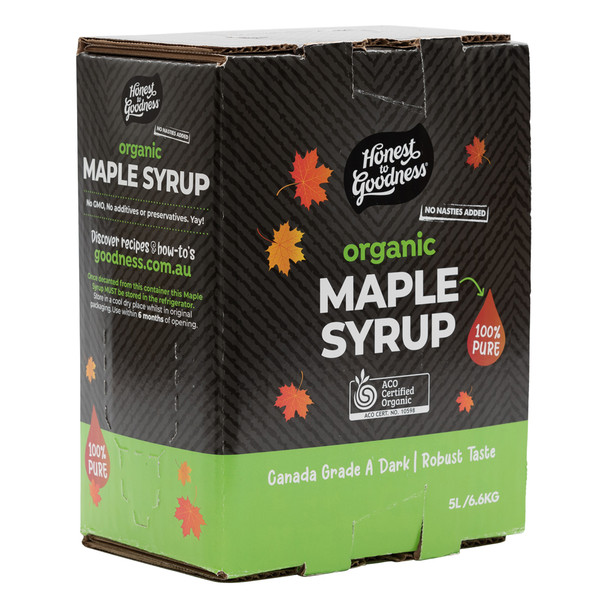 Organic Maple Syrup 5L Buy Bulk Honest to Goodness