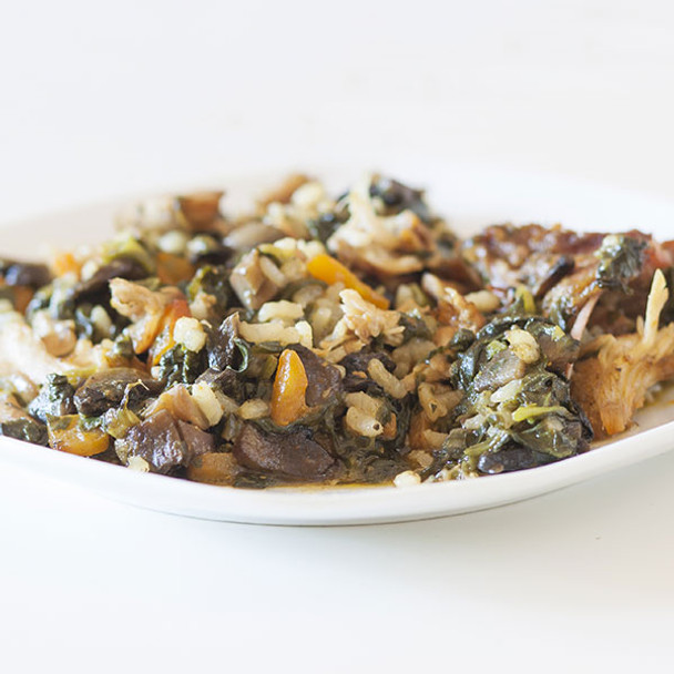 Chard, Mushroom & Rice Bake Chard, Mushroom & Rice Bake