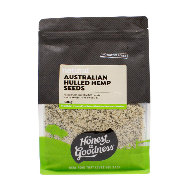 Australian Hulled Hemp Seeds 800g | Honest to Goodness