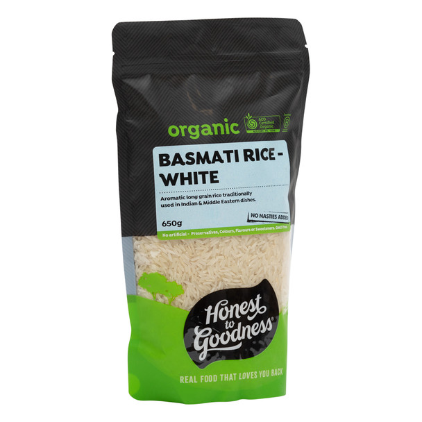 Organic White Basmati Rice 650g 2