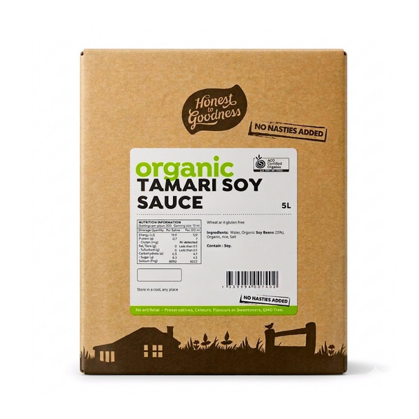 Organic Tamari Soy Sauce 5L | Honest to Goodness