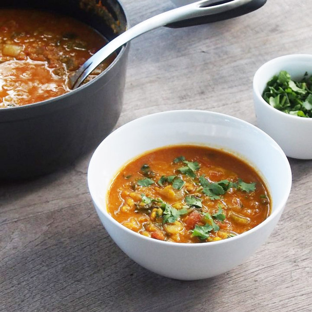 Spicy Tomato, Lentil and Chickpea Soup Spicy Tomato, Lentil and Chickpea Soup