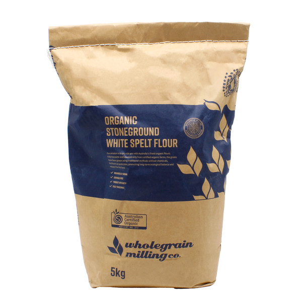 Organic Stoneground White Spelt Flour 5KG | Honest to Goodness